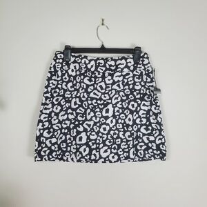 Tail Leopard Print Tennis Skort Black and White Size Small